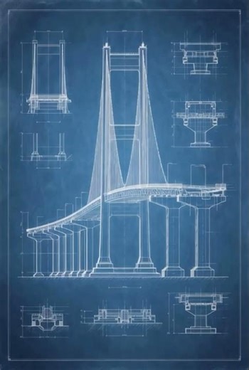 From Blueprint to Bridge | Epic Construction Timelapse + 360° Night Drone #architecture #luxury