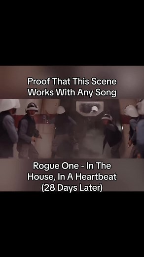 Proof that the Hallway scene in Rogue One works with any song w/ In The House, In A Heartbeat #vaderhallwayscene #rogueone #vader