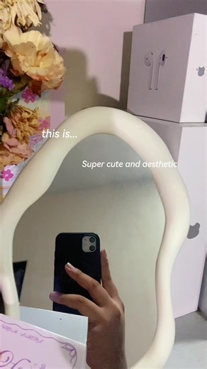 ☁️ CLOUD MIRROR!! | aesthetic and affordable #mirror #aesthetic #roomdecor