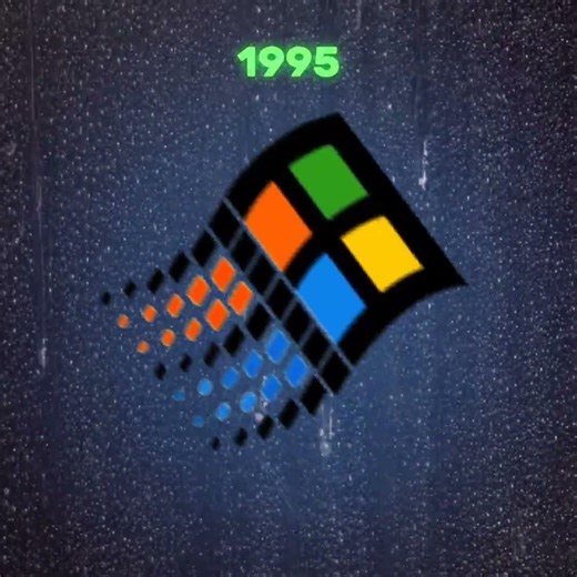 evolution of microsoft windows logo #shorts