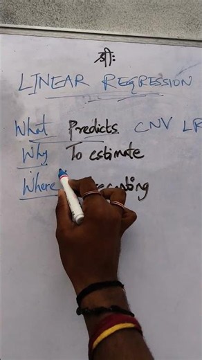 LINEAR REGRESSION explained under 45 SECONDS