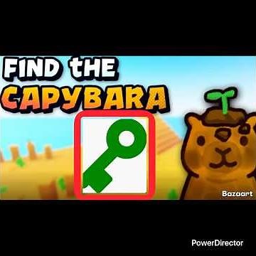 ‼️CAPYBARA‼️ How to find GREEN KEY LOCATION in Roblox find the Capybara #gamezoneplus #roblox