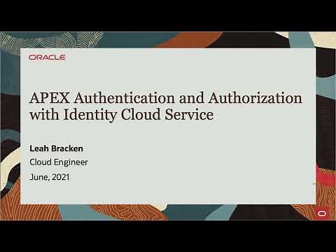APEX Authentication and Authorization with Identity Cloud Service