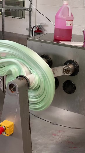 Taffy Machine Pulling Green Goodness 💚 | Candy Making ASMR
