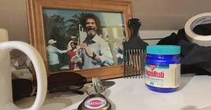 Studio where Bob Ross painted on exhibit at Indiana museum