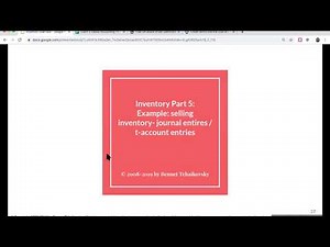 Inventory Part 3: example recording inventory purchases (buyer's perspective)