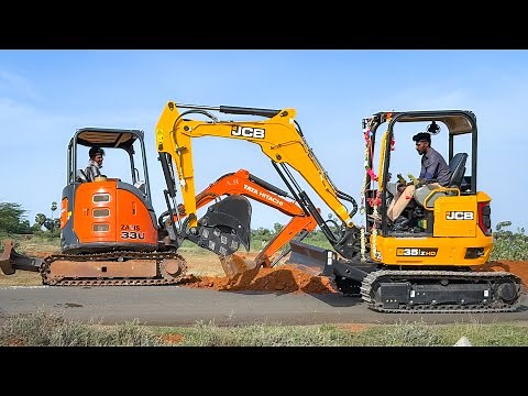New JCB 3DX Plus and JCB 35 zHD Excavator Showroom Delivery and First time work on field | Excavator