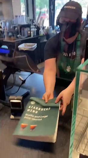 @starbucks now has #braille and large print menus! We went to check them out. #blind #fyp #starbucks #TeamUSATryout