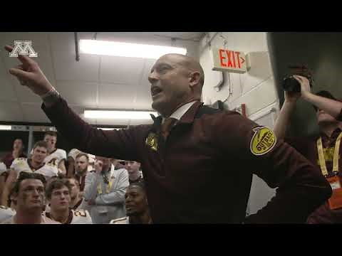 P.J. Fleck's Postgame Locker Room Speech: 2020 Outback Bowl Win vs. Auburn