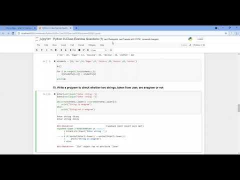 18-Nov-21 | PGA 17 | Python programming refresher - II