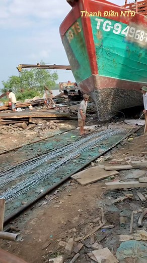 1.4M views · 9.9K reactions | Repair fishing boat☆sửa chữa tàu gỗ đi biển #thanhdienntd | Thanh Điền NTĐ | Facebook