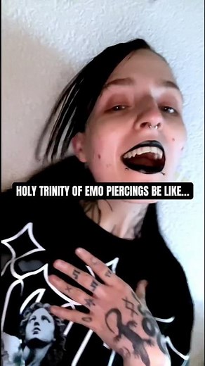 Double nostril AND a septum piercing, basically the emo trinity of piercings 💀 #piercings #mcr #emo