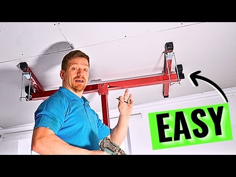 Overboard Ceilings The EASY WAY! Plasterboard Lifter Is A Game CHANGER!