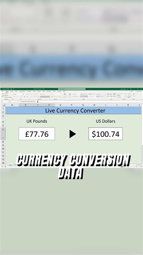 Create a LIVE Currency Converter in Excel!
