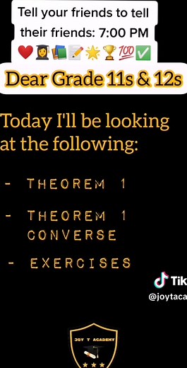 Grade 12 Mathematics: Euclidean Geometry (Theorem 1, Theorem 1 converse and Theorem 2 proof)📝❤️👩‍🎓✅ #mathstudent #grade11 #grade12 #Mathematics #mathsteacher #grade11math #grade12maths #grade12math #joytacademy #kzn #viral