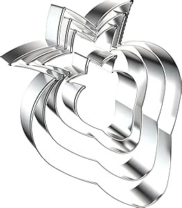 Strawberry Cookie Cutter Set with Assorted Sizes - 5 inch, 4 inch, 3 inch, 2 inch - Fruit Cookie Cutters Fondant Molds - Stainless Steel