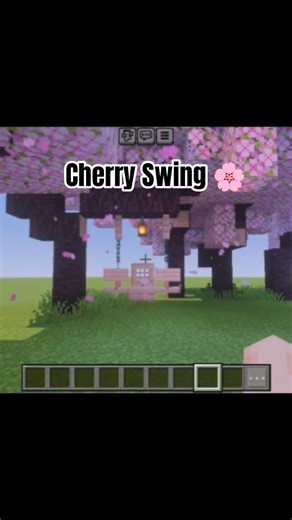 Cherry Swing 🌸#minecraft #shorts #gamingempire