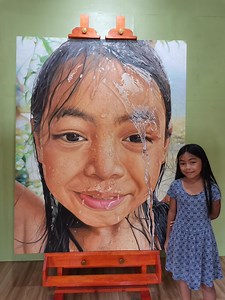 The Model and her Portrait “LIGO” Oil on canvas 60”x48” inches. My Artwork last 2023. Repost #oilpainting #artwork #portrait #artph #hyperrealism #hyperrealistic #painter #artist #artstudio #artstyle | Jarren Dahan