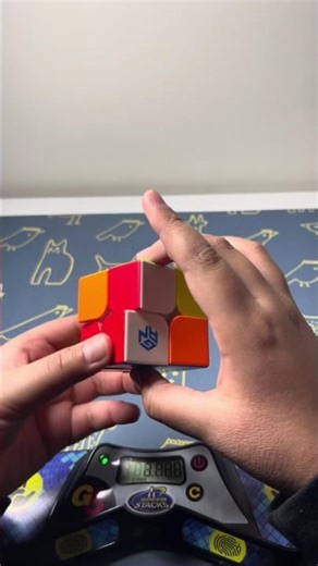 2x2 Solved In 5.663 seconds #cubing #speedcubing #rubikscube #2x2