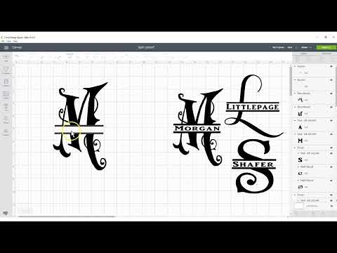 Create Split Letter Monogram Font Free