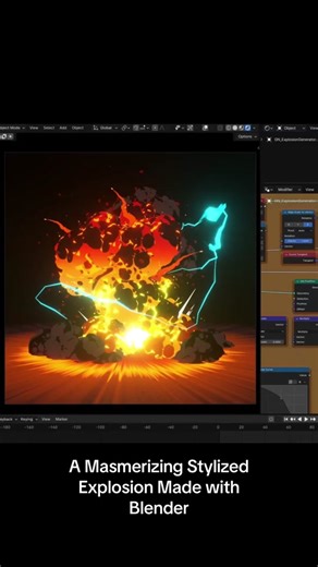 Stylized 3D Explosion by Hiroshi Kanazawa