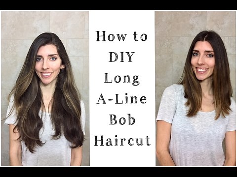 DIY : How to Cut A-Line Long Bob | Cutting Off My Hair at Home!