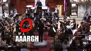 When your conductor gets a little too close to your priceless 17th century violin…