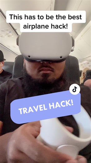 Best Airplane Hack: Using VR on an Airplane!