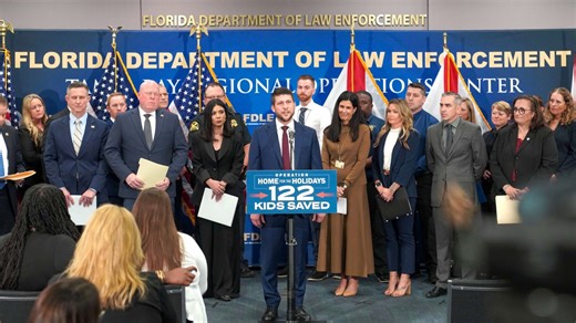 Operation ‘Home for the Holidays’ finds 122 missing Florida children in largest effort of its kind