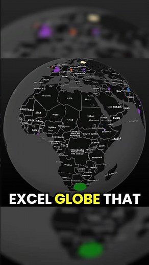 The coolest feature on Excel that I didn’t know existed! Here’s a 3D map I created! #excel #3dmap