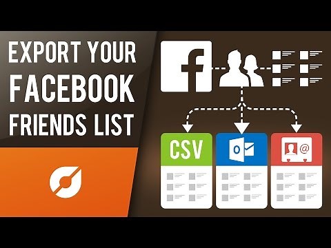 How to Export Your Facebook Friends List, Contacts to Gmail, Excel, Outlook csv, vcard, vcf for Mac