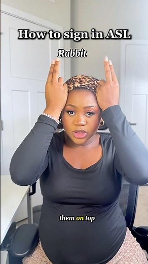 How to sign Rabbit in ASL. #asl