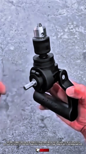 Innovative Electric Drill Handle Grip Tool: Stable Drilling in Tight Angles #ToolHolder