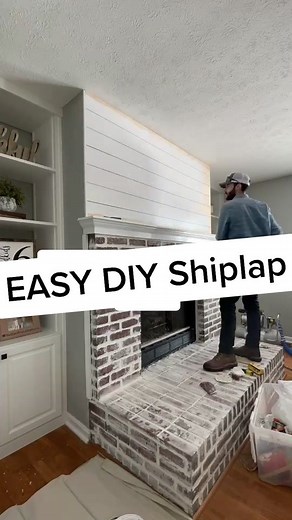 Easy DIY Shiplap Wall Tutorial
