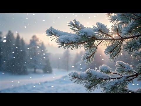 First Snow: A Peaceful Christmas Morning ❄️ Soft Piano & Sleigh Bells