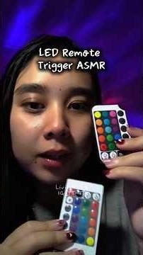 ASMR LED Remote Triggers🌈 Tapping and Scratching #asmr #asmrtapping #asmrscratching