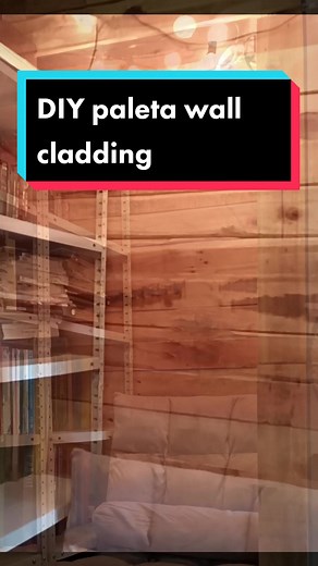 Used paleta wall cladding DIY #gawinityourself #diyprojects #homediy
