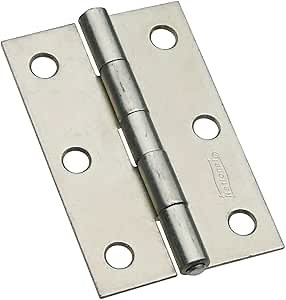 National Hardware N146-373 V518 Non-Removable Pin Hinges in Zinc plated, 2 pack