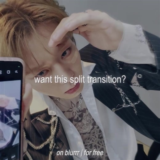 How to Use Split Transition in Blurrr App