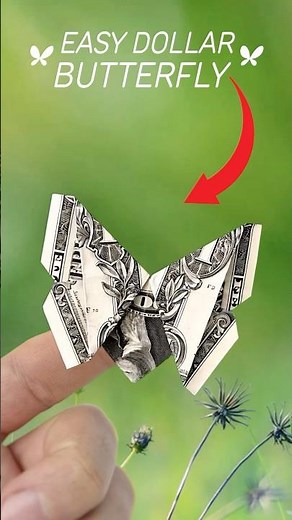 How to Make a Money Origami Butterfly #origami #origamibutterfly #dollarbillorigami #moneyorigami