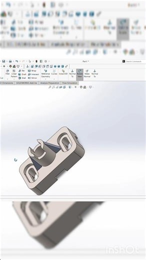 SOLIDWORKS PART MODELING- 6 || #solidworksdrawing #shortfeed #3ddesign #ytshorts #shorts