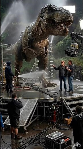 “Behind the scene Jurassic park 🦖😳” #BTSUnfiltered #JurassicPark #MovieBTS #BehindTheScenes