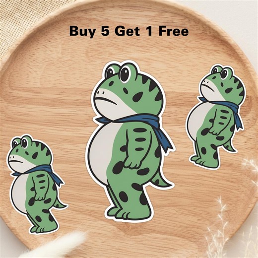 3pcs Frog Resist Sticker, Bold Frog Vinyl Decal, Statement Art Gift - Etsy