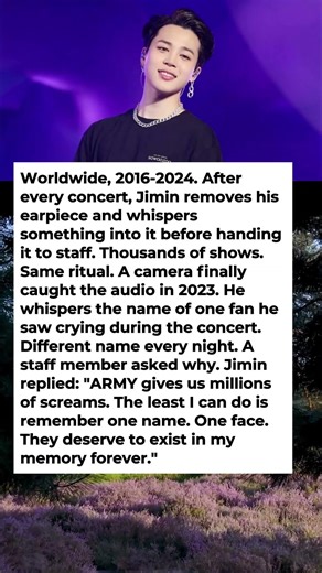 What BTS Jimin Does With His Concert Earpiece After Every Show Has Been Caught on Camera Only Once