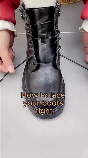 How to Tie Boots for a Perfect Fit #boots #lacing #footcomfort #lace #blackboots