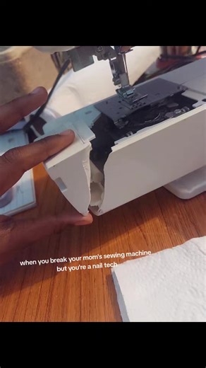 Nail Tech Saves the Day After Sewing Machine Mishap