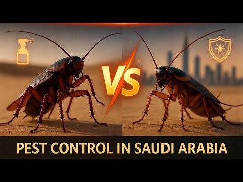 American vs German cockroach | Pest Control in Saudi Arabia |pest control 