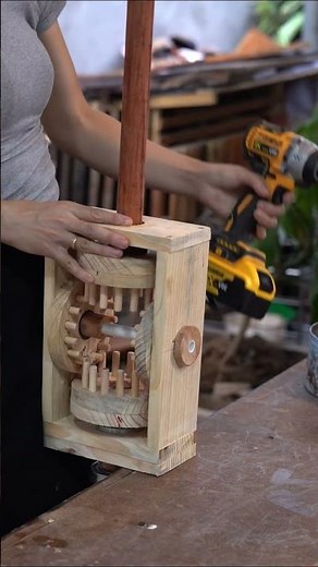 DIY wooden car with full wooden engine p1 #woodworking #carwood