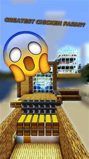 Crazy Chicken Farm ! | Full Tutorial?? #minecraft #design #minecraftbuilding