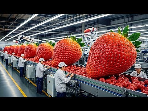 Inside A Modern Strawberry Factory: From Fresh Strawberries To Premium Strawberry Jam (Full Process)